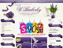 Tablet Screenshot of dekorace-sperky.cz
